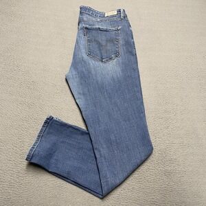 Levi's Jeans Womens 16 Blue Medium‎ Wash Mid Rise Skinny Stretch Denim Pants